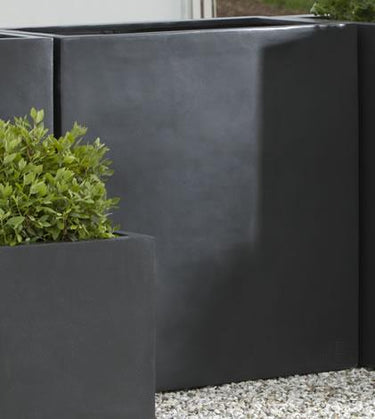 Campania International Fiber Clay Sandal Planter 361836 - Stone Grey Lite - S/1 Urn/Planter Campania International